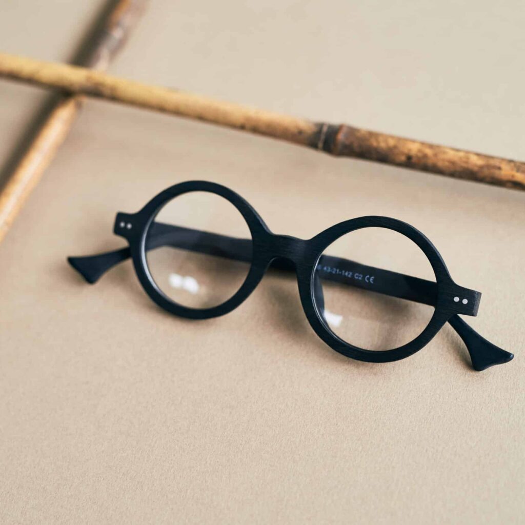 briller bambus stel crosseyes sort unik