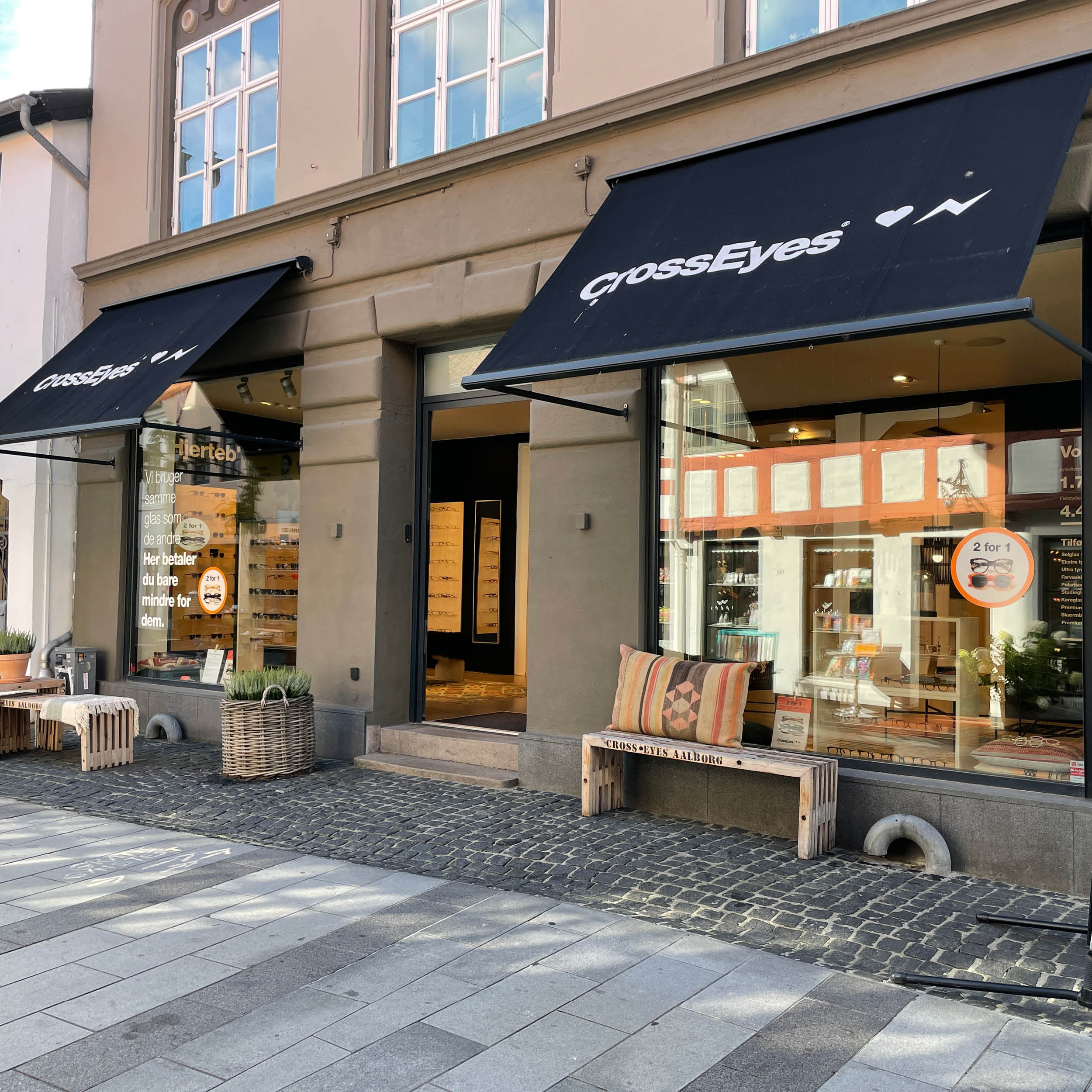 CrossEyes Aalborg i Nørregade crosseyes aalborg nørregade briller optiker