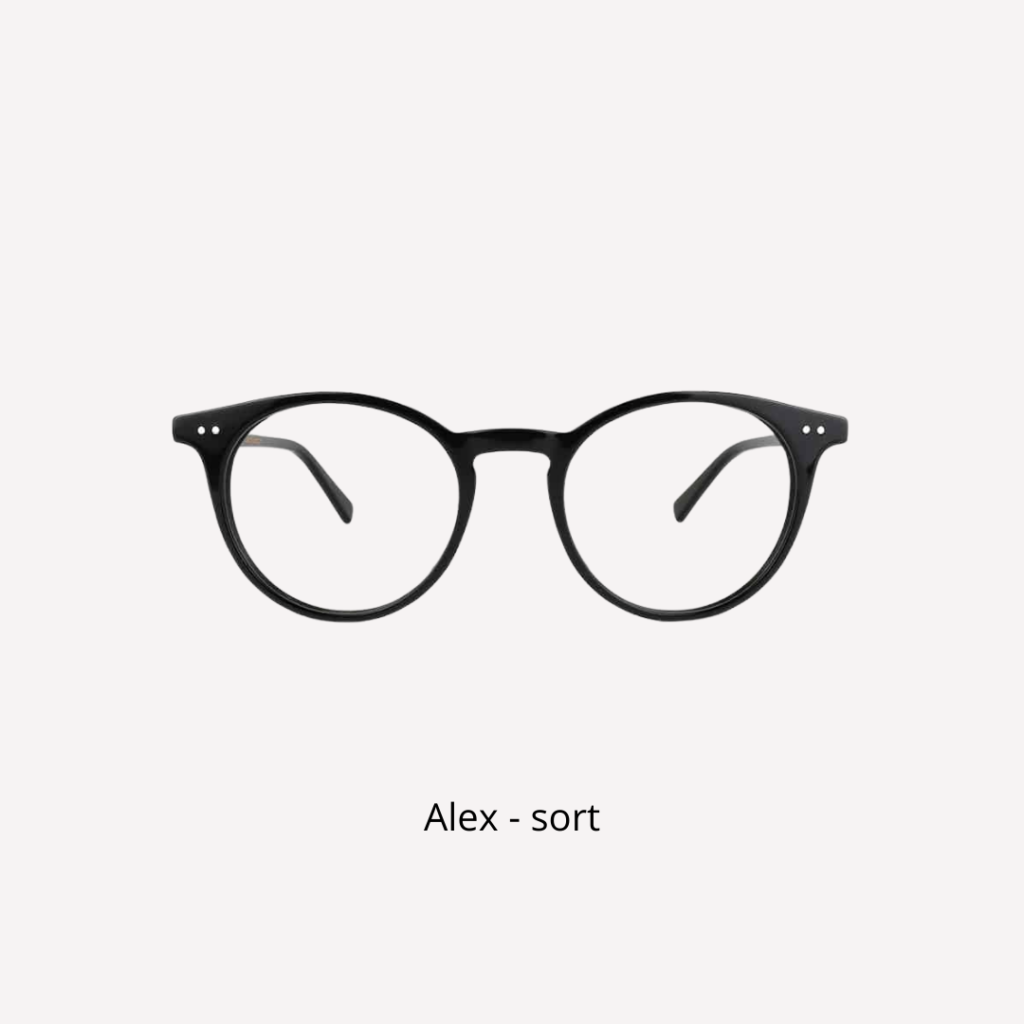 sort brille acetat rusk crosseyes alex