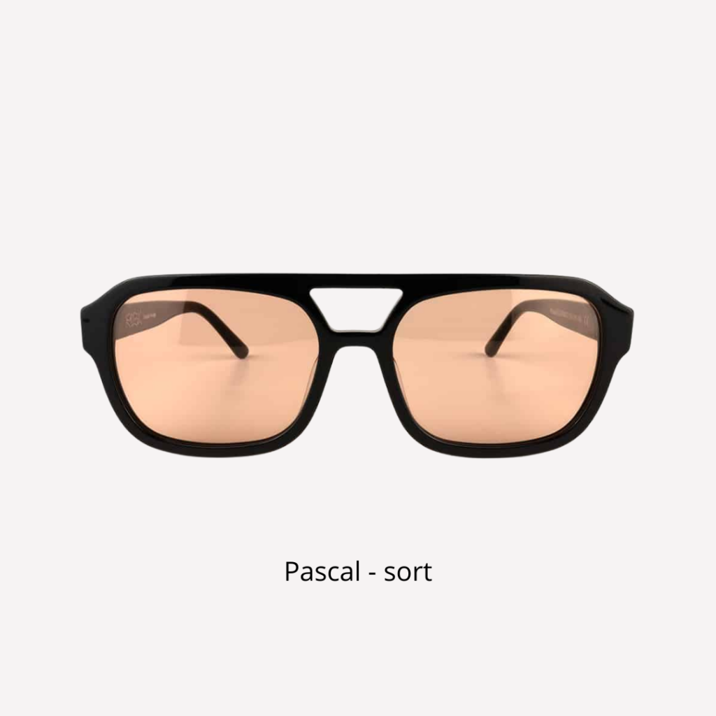 sort brille rusk acetat farvet glas pascal crosseyes