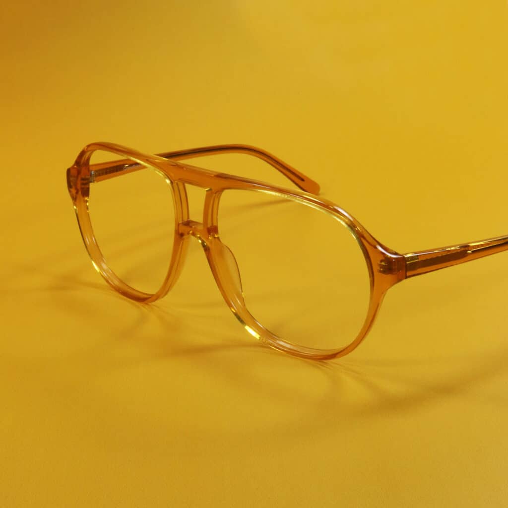 gul brille acetat oversize retro crosseyes