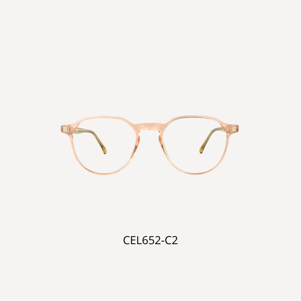 lyserød brille transparent crosseyes acetat